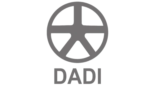 Dadi logo circular five-spoke steering wheel emblem