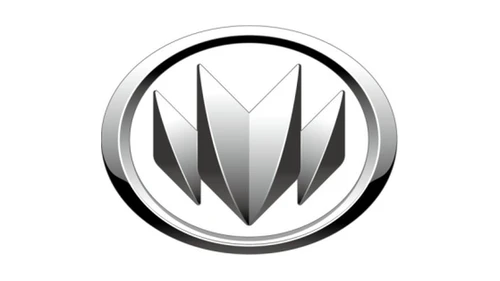 Qiteng logo 2014 chrome oval badge with angular diamond-cut silver panels